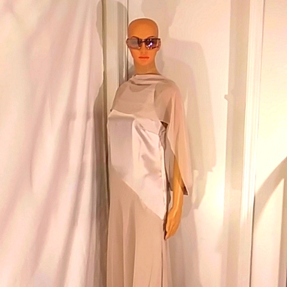 🔥NWT Chris Mclaughlin Formal Scarf Dress - Picture 7 of 16